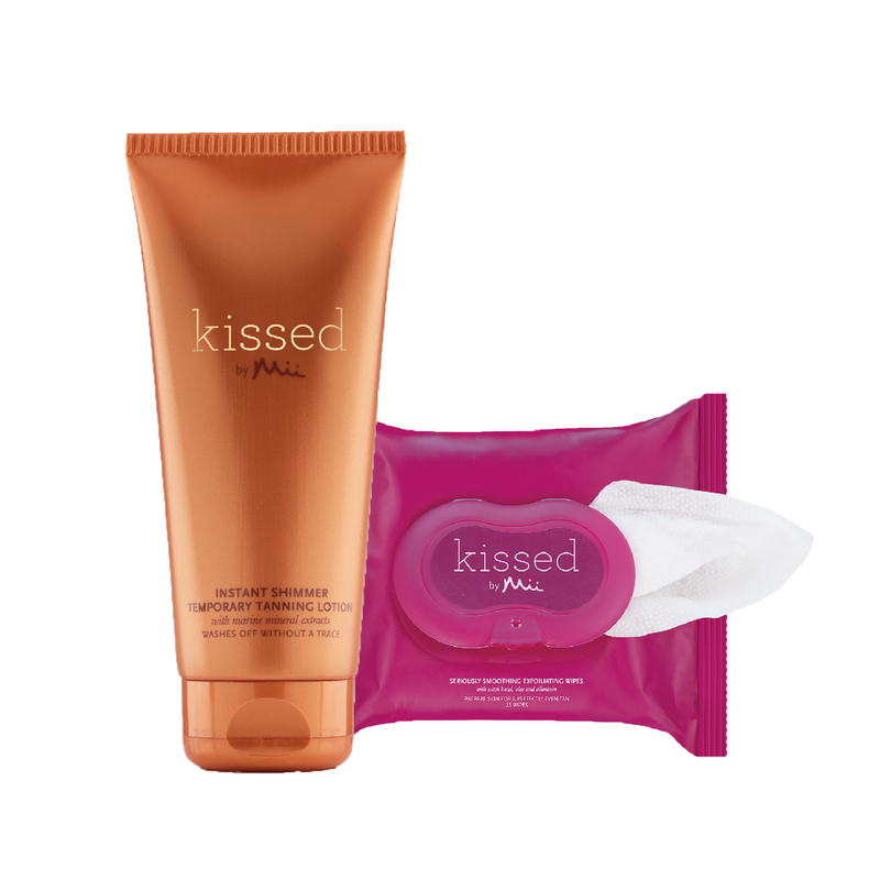 Instant Shimmer Tanning Lotion + FREE Seriously Smoothing Exfoliating Wipes